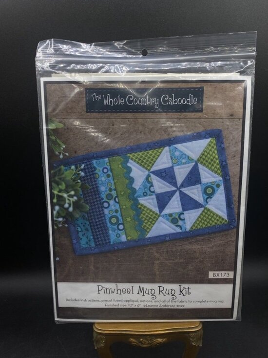 The Whole Country Caboodle Other - BX173 Pinwheel Mug Rug Coaster Kit from The Whole Country Caboodle